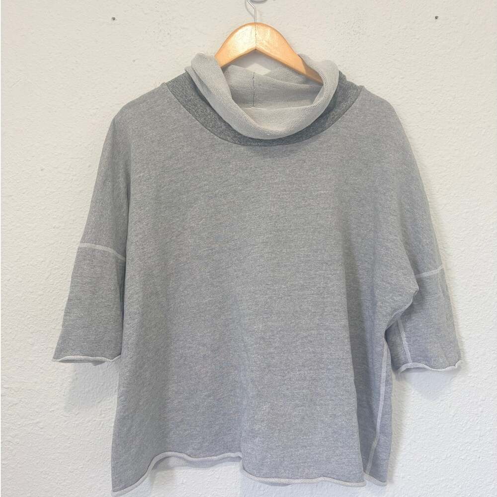 Standard James Perse Cowl Neck Cotton Sweatshirt Minimalist Classic Capsule